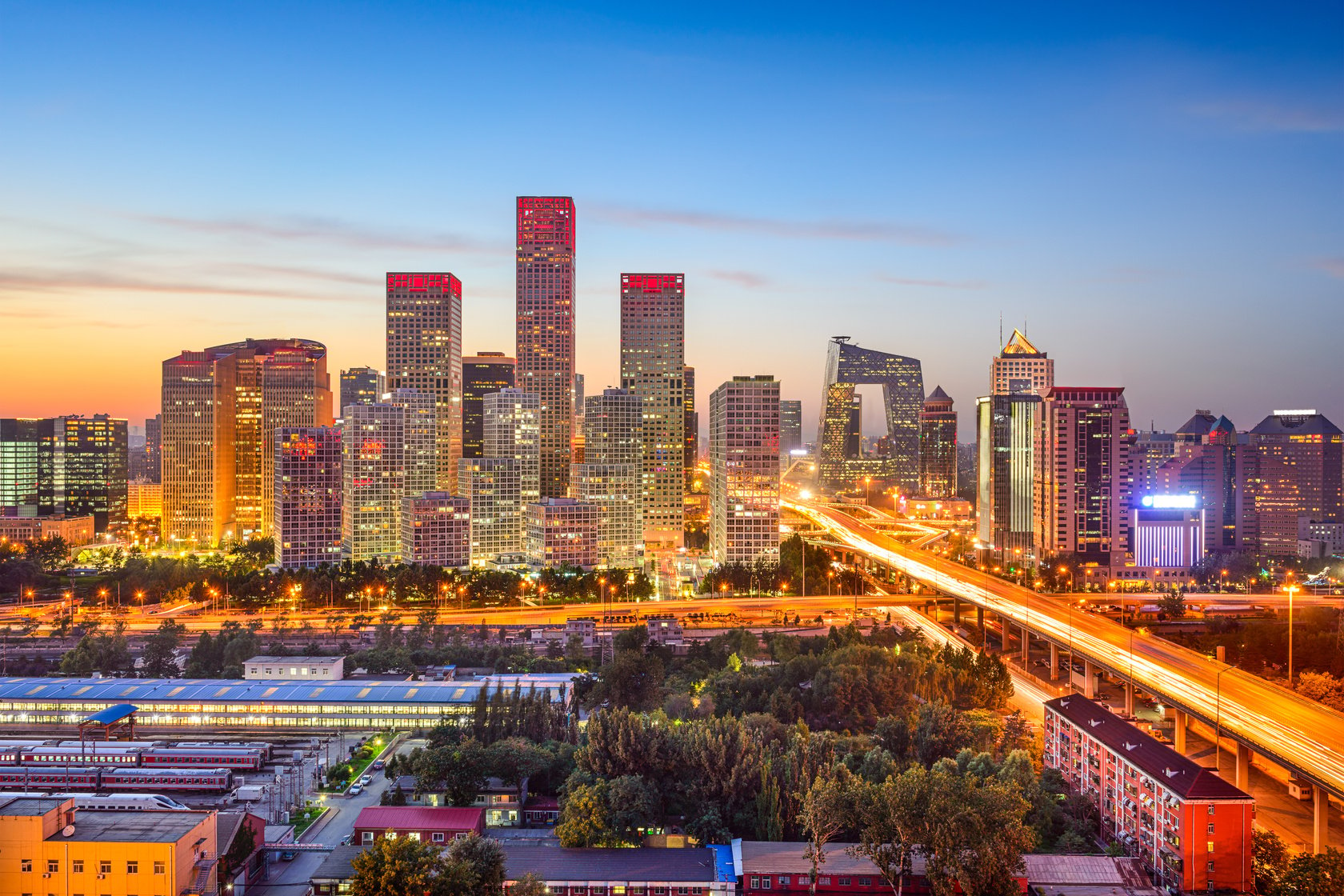 Beijing, China CBD Skyline