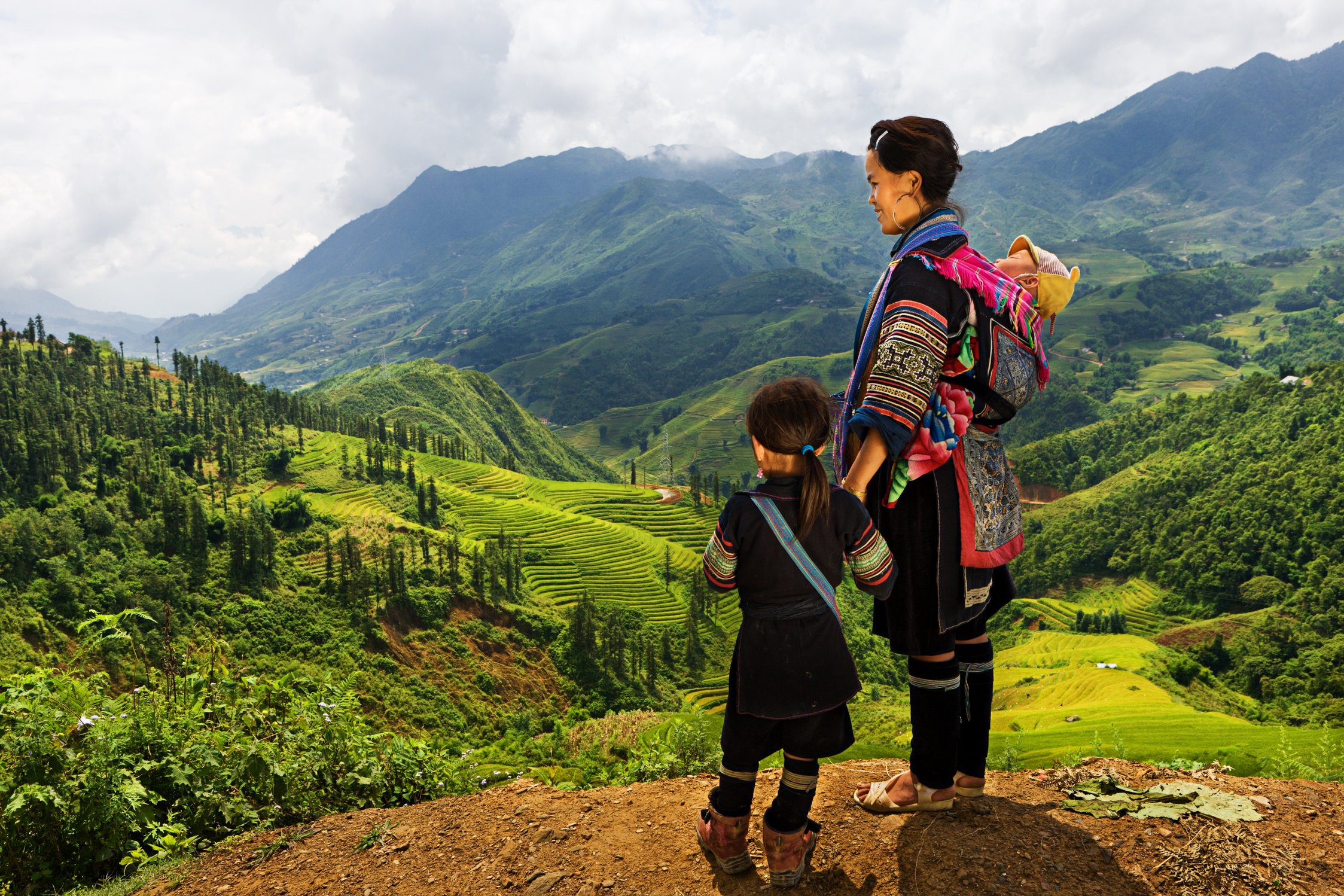 Vietnamese minority people - woman from Black Hmong Hill Tribe